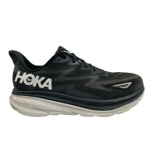 Mens 12.5 EE - Hoka Clifton 9 Shoes Black Running Sneakers Work Comfort Road‎